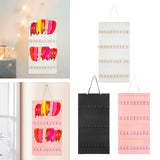 Maxbell Headband Organizer Hanging Felt 40 Slots Storage Hanger for Wall Closet Door White