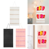 Maxbell Headband Organizer Hanging Felt 40 Slots Storage Hanger for Wall Closet Door White