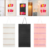 Maxbell Headband Organizer Hanging Felt 40 Slots Storage Hanger for Wall Closet Door White