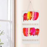 Maxbell Headband Organizer Hanging Felt 40 Slots Storage Hanger for Wall Closet Door White