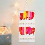 Maxbell Headband Organizer Hanging Felt 40 Slots Storage Hanger for Wall Closet Door White