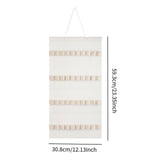 Maxbell Headband Organizer Hanging Felt 40 Slots Storage Hanger for Wall Closet Door White