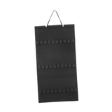 Maxbell Headband Organizer Hanging Felt 40 Slots Storage Hanger for Wall Closet Door Black