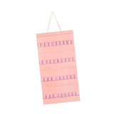 Maxbell Headband Organizer Hanging Felt 40 Slots Storage Hanger for Wall Closet Door Pink