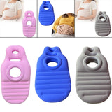 Maxbell Inflatable Pregnancy Pillow Convenient Gift with Belly Hole Maternity Pillow Pink