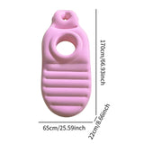Maxbell Inflatable Pregnancy Pillow Convenient Gift with Belly Hole Maternity Pillow Pink