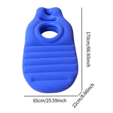 Maxbell Inflatable Pregnancy Pillow Convenient Gift with Belly Hole Maternity Pillow Blue