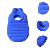 Maxbell Inflatable Pregnancy Pillow Convenient Gift with Belly Hole Maternity Pillow Blue