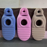 Maxbell Inflatable Pregnancy Pillow Convenient Gift with Belly Hole Maternity Pillow Blue