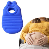 Maxbell Inflatable Pregnancy Pillow Convenient Gift with Belly Hole Maternity Pillow Blue