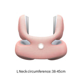 Maxbell Travel Pillow Airplane Pillow Headrest Ergonomic Ultralight Soft Neck Pillow L Pink