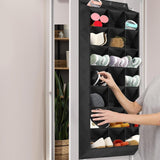 Maxbell Door Shoe Rack 24 Grids Shoe Shelf Organizer for Wardrobe behind Door Pantry