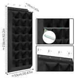 Maxbell Door Shoe Rack 24 Grids Shoe Shelf Organizer for Wardrobe behind Door Pantry