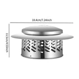 Maxbell Roof Vent Cap Ducting Pipe Insulation Vent Cover Outdoor Chimney Cap Outside S