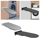Maxbell Wall Mounted Ironing Board 180° Rotation Hanging for Living Room Small Space White Gray