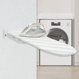 Maxbell Wall Mounted Ironing Board 180° Rotation Hanging for Living Room Small Space White Gray