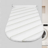 Maxbell Wall Mounted Ironing Board 180° Rotation Hanging for Living Room Small Space White Gray
