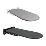 Maxbell Wall Mounted Ironing Board 180° Rotation Hanging for Living Room Small Space White Gray
