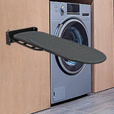 Maxbell Wall Mounted Ironing Board 180° Rotation Hanging for Living Room Small Space Black