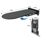 Maxbell Wall Mounted Ironing Board 180° Rotation Hanging for Living Room Small Space Black