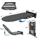 Maxbell Wall Mounted Ironing Board 180° Rotation Hanging for Living Room Small Space Black