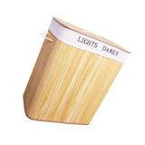 Maxbell Laundry Basket Bamboo Decorative Laundry Hamper for Toys Living Room Clothes Yellow