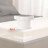 Maxbell 4 Pieces Bed Sheet Holders Easy Installation Keep Firm and Tight with Strips White