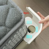Maxbell 4 Pieces Bed Sheet Holders Easy Installation Keep Firm and Tight with Strips White