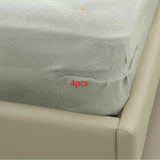 Maxbell 4 Pieces Bed Sheet Holders Easy Installation Keep Firm and Tight with Strips White