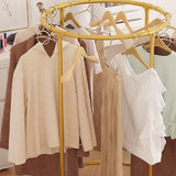 Maxbell Floor Drying Rack with Wheels Clothing Storage Rack for Home Hallway Bedroom