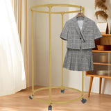 Maxbell Floor Drying Rack with Wheels Clothing Storage Rack for Home Hallway Bedroom