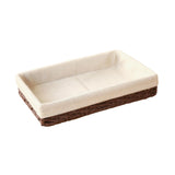 Maxbell Woven Basket Modern Rectangular Organizer Bin for Fruits Appetizer Breakfast coffee S