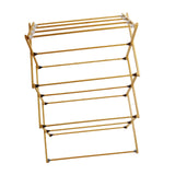 Maxbell Clothes Drying Rack Foldable x Shaped Bamboo for Indoor Outdoor Balcony Yard