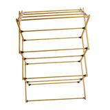 Maxbell Clothes Drying Rack Foldable x Shaped Bamboo for Indoor Outdoor Balcony Yard