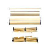 Maxbell Clothes Drying Rack Foldable x Shaped Bamboo for Indoor Outdoor Balcony Yard