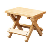 Maxbell Folding Stool Wooden Compact Outdoor Camping Seat for Camping Fishing Garden
