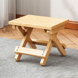 Maxbell Folding Stool Wooden Compact Outdoor Camping Seat for Camping Fishing Garden