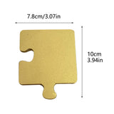 Maxbell 4 Pieces Wooden Coasters Ideal Puzzle Coasters for Tabletop Cafe Office