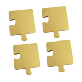 Maxbell 4 Pieces Wooden Coasters Ideal Puzzle Coasters for Tabletop Cafe Office