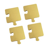 Maxbell 4 Pieces Wooden Coasters Ideal Puzzle Coasters for Tabletop Cafe Office