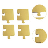 Maxbell 4 Pieces Wooden Coasters Ideal Puzzle Coasters for Tabletop Cafe Office