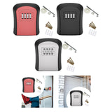 Maxbell Key Lock Box Sturdy Key Storage Box for Office Outdoor House Keys Room Cards Red