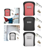 Maxbell Key Lock Box Sturdy Key Storage Box for Office Outdoor House Keys Room Cards Red