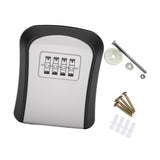 Maxbell Key Lock Box Sturdy Key Storage Box for Office Outdoor House Keys Room Cards Gray