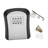 Maxbell Key Lock Box Sturdy Key Storage Box for Office Outdoor House Keys Room Cards Gray