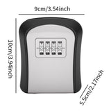 Maxbell Key Lock Box Sturdy Key Storage Box for Office Outdoor House Keys Room Cards Gray