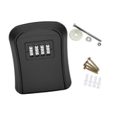 Maxbell Key Lock Box Sturdy Key Storage Box for Office Outdoor House Keys Room Cards Black