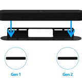 Maxbell Soundbar Wall Mount Shelf Speaker Bracket for Gen 1 Gen 2 Office Living Room Black