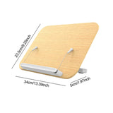 Maxbell Book Stand for Reading Wood Foldable Book Holder for Laptop Home Sheet Music