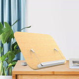 Maxbell Book Stand for Reading Wood Foldable Book Holder for Laptop Home Sheet Music
